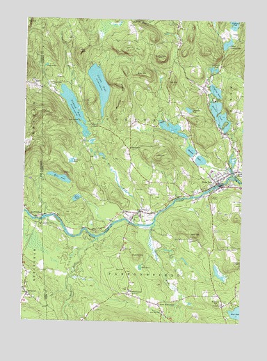 Kezar Falls, ME USGS Topographic Map