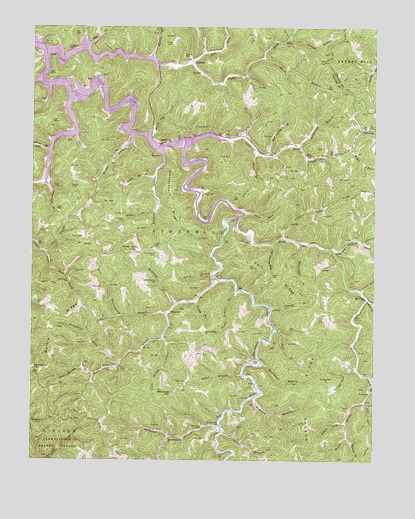 Kiahsville, WV USGS Topographic Map