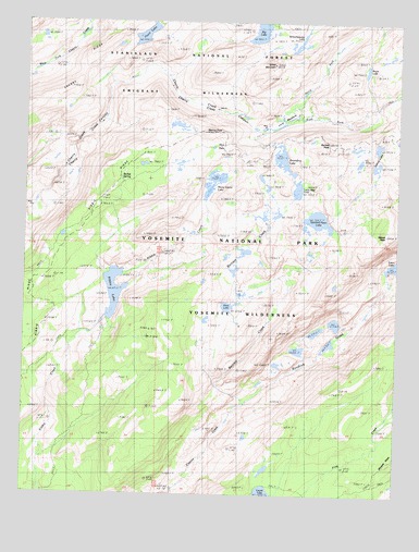 Kibbie Lake, CA USGS Topographic Map