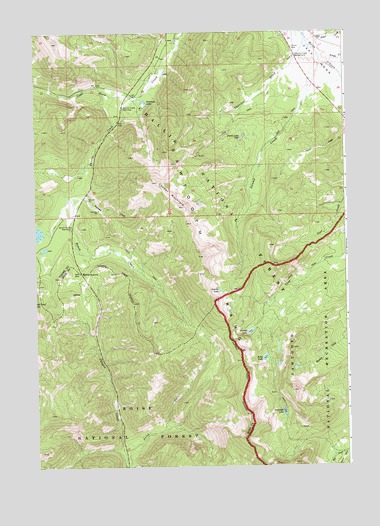 Banner Summit, ID USGS Topographic Map
