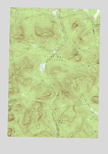 Kibby Mountain, ME USGS Topographic Map