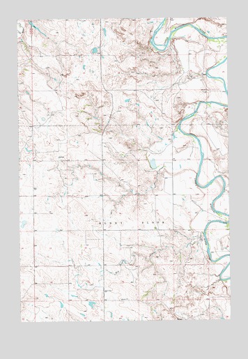 Kid Creek, ND USGS Topographic Map