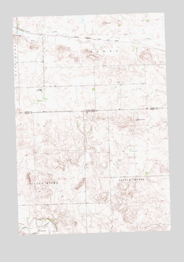 Kid Rich Butte, SD USGS Topographic Map