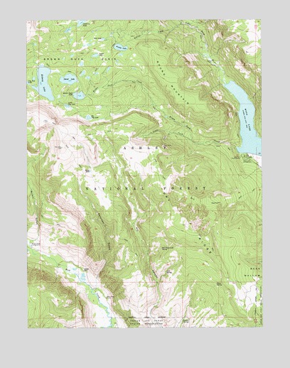 Kidney Lake, UT USGS Topographic Map
