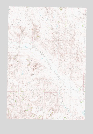 Kiefer Buttes, ND USGS Topographic Map