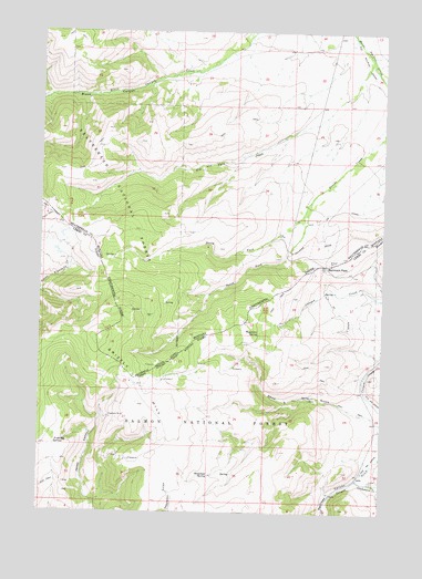 Bannock Pass, MT USGS Topographic Map