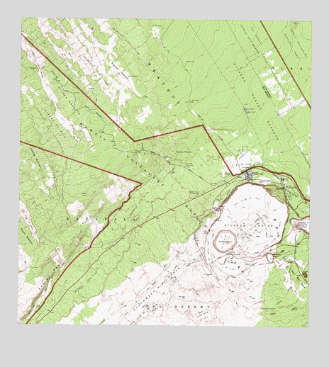 Kilauea Crater, HI USGS Topographic Map