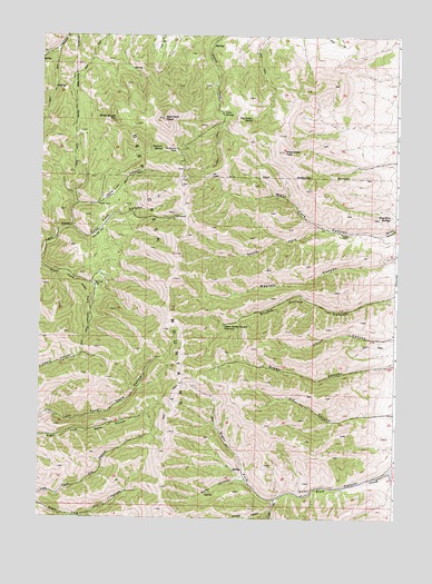 Bannock Peak, ID USGS Topographic Map