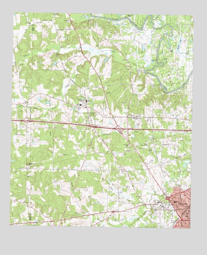 Kilgore NW, TX USGS Topographic Map