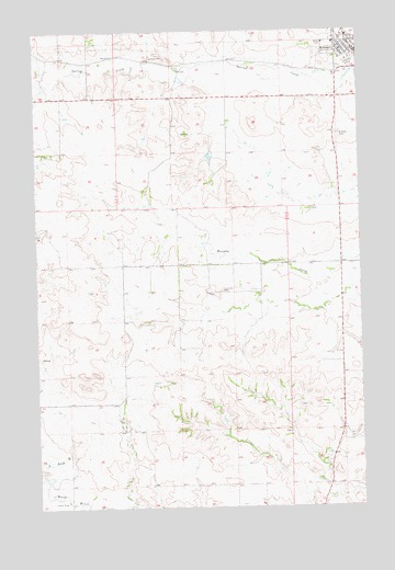 Killdeer, ND USGS Topographic Map