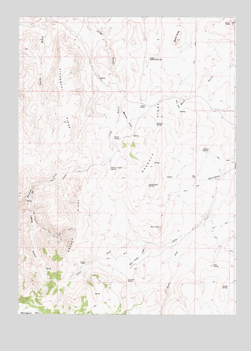 Bannock Ridge, OR USGS Topographic Map