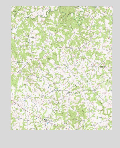 Banoak, NC USGS Topographic Map
