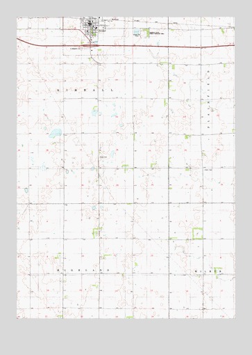 Kimball South, SD USGS Topographic Map