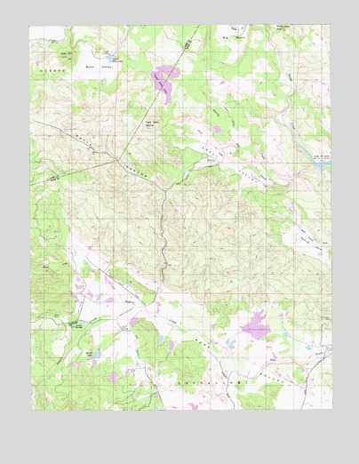 Aetna Springs, CA USGS Topographic Map