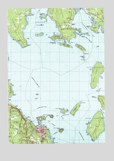 Bar Harbor, ME USGS Topographic Map