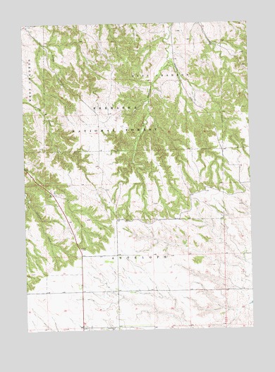 Kings Canyon, NE USGS Topographic Map