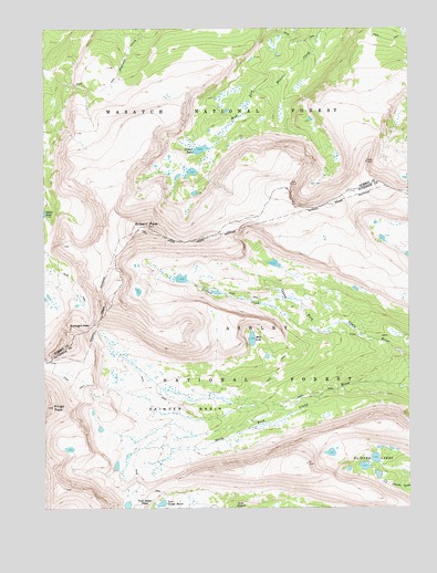 Kings Peak, UT USGS Topographic Map
