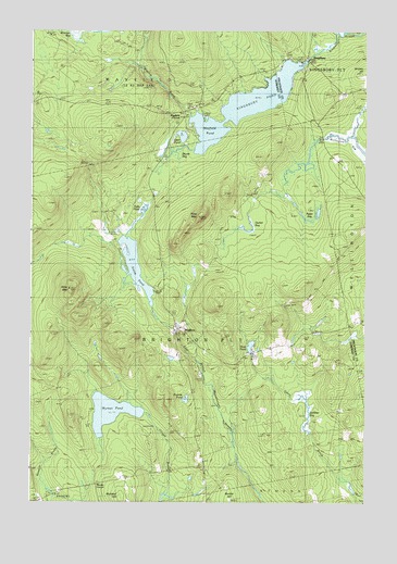 Kingsbury, ME USGS Topographic Map