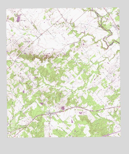 Kingsbury, TX USGS Topographic Map