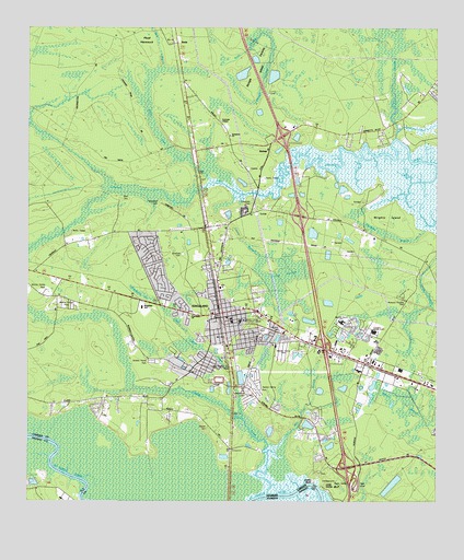 Kingsland, GA USGS Topographic Map