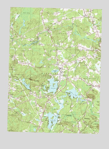 Kingston, NH USGS Topographic Map