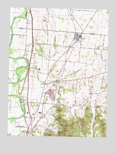 Kingston, OH USGS Topographic Map