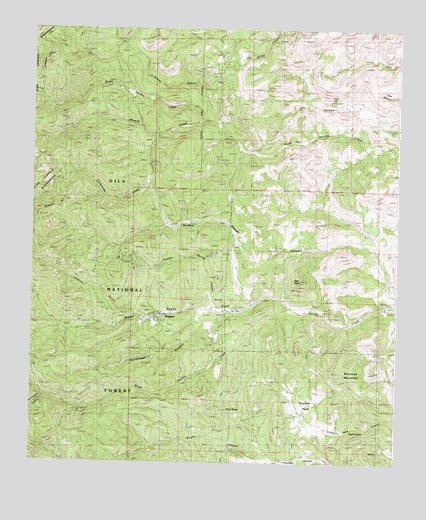 Kingston, NM USGS Topographic Map