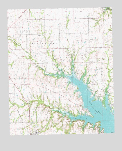 Kingston North, OK USGS Topographic Map