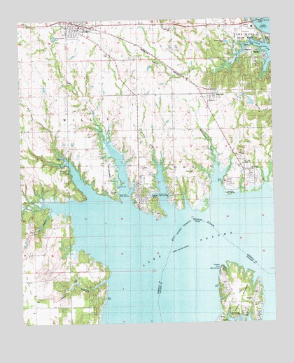 Kingston South, OK USGS Topographic Map