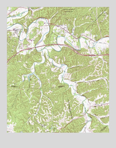 Kingston Springs, TN USGS Topographic Map