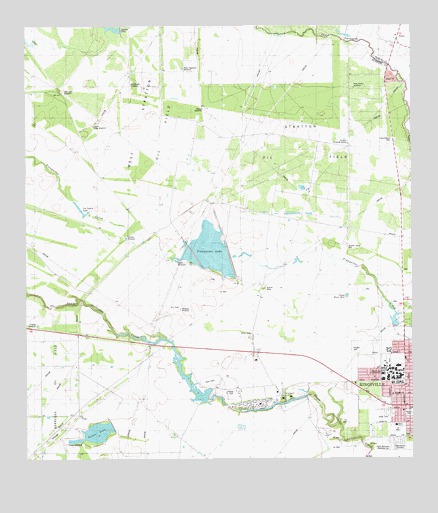 Kingsville West, TX USGS Topographic Map