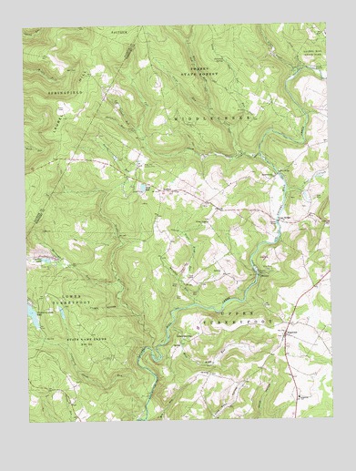 Kingwood, PA USGS Topographic Map