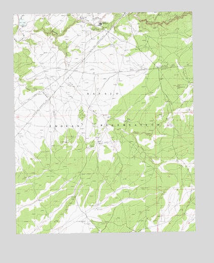 Kinlichee, AZ USGS Topographic Map