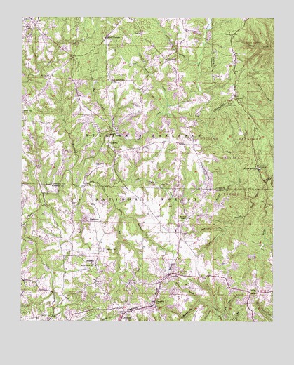 Kinlock Spring, AL USGS Topographic Map
