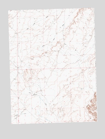Kinney Spring, WY USGS Topographic Map