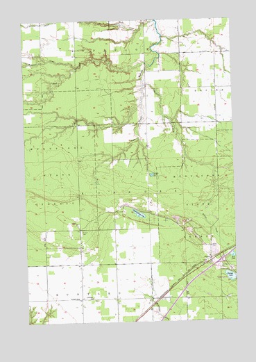 Kinross, MI USGS Topographic Map