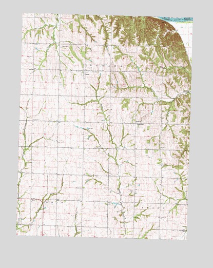 Barada, NE USGS Topographic Map