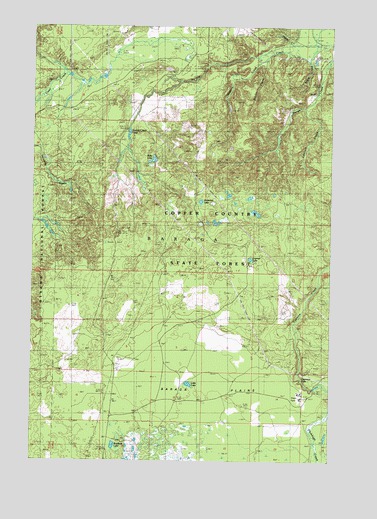 Baraga Plains, MI USGS Topographic Map