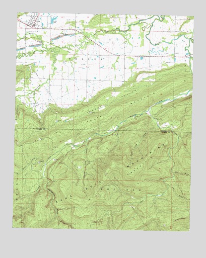 Kinta, OK USGS Topographic Map