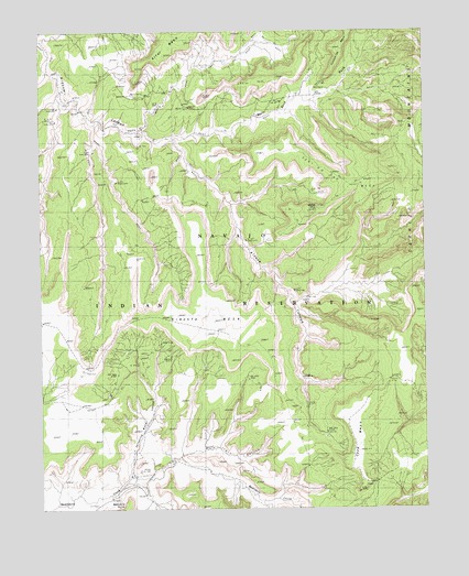Kinusta Mesa, AZ USGS Topographic Map