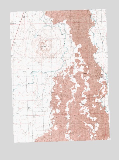 Kinzie Butte, ID USGS Topographic Map