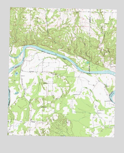 Kiomatia, TX USGS Topographic Map