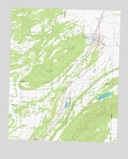 Kiowa, OK USGS Topographic Map