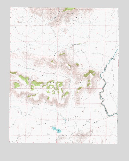 Kiowa Hill, CO USGS Topographic Map