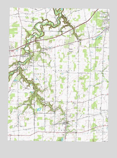 Kipton, OH USGS Topographic Map