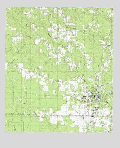 Kirbyville, TX USGS Topographic Map