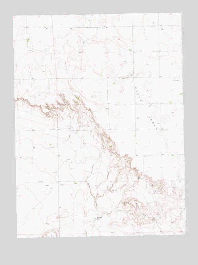Kirchnavy Butte, CO USGS Topographic Map