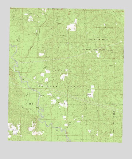 Barbara, MS USGS Topographic Map