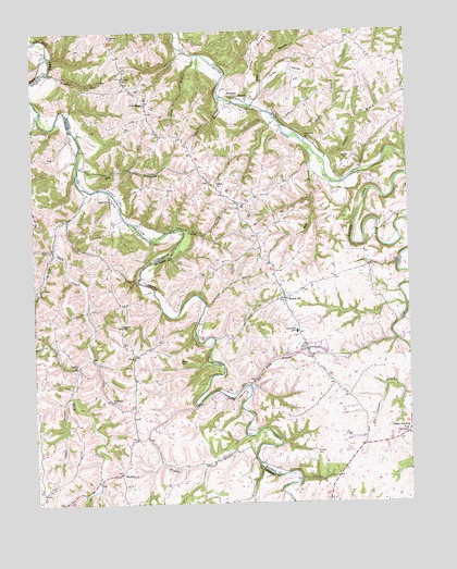 Kirksville, KY USGS Topographic Map