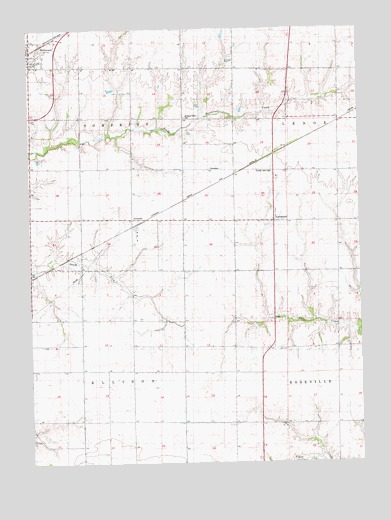 Kirkwood East, IL USGS Topographic Map